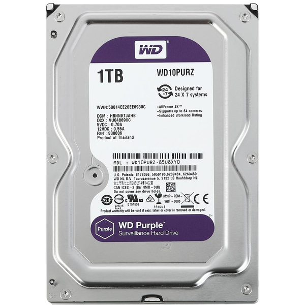 Жесткий диск Western Digital WD10PURZ фото 1